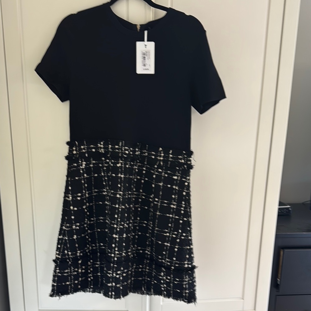Stylish Black and White Dress